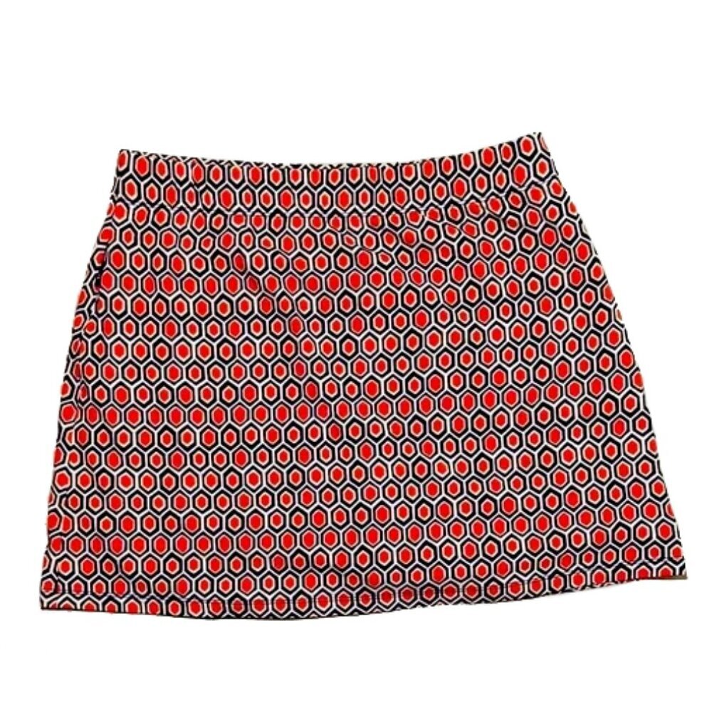NWT J. McLaughlin Women's Briana Mini Arbor Geo Skirt Skort Large L